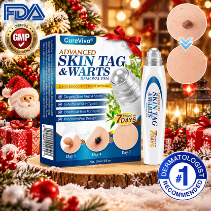 🇺🇸 CureVivo® Advanced Skin Tag & Wart Removal Roller 🧑🏼‍⚕️