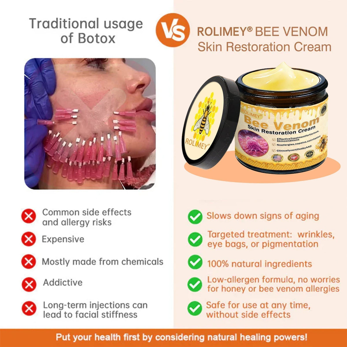 👍Official Brand Shop 丨Rolimey® Bee venom Pro Comprehensive Cream